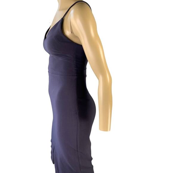 Likely Brooklyn Spaghetti Straps Sheath Pencil Dress Stretchy Size 2 Navy New - Picture 7 of 16